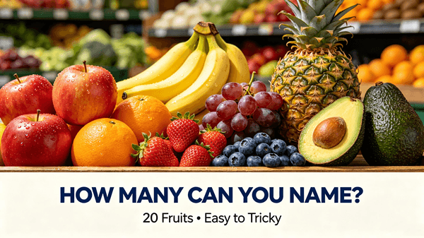 Can You Recognize These Fruits? Test Your Memory
